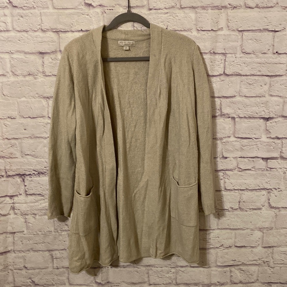Barefoot Dreams long open face cardigan